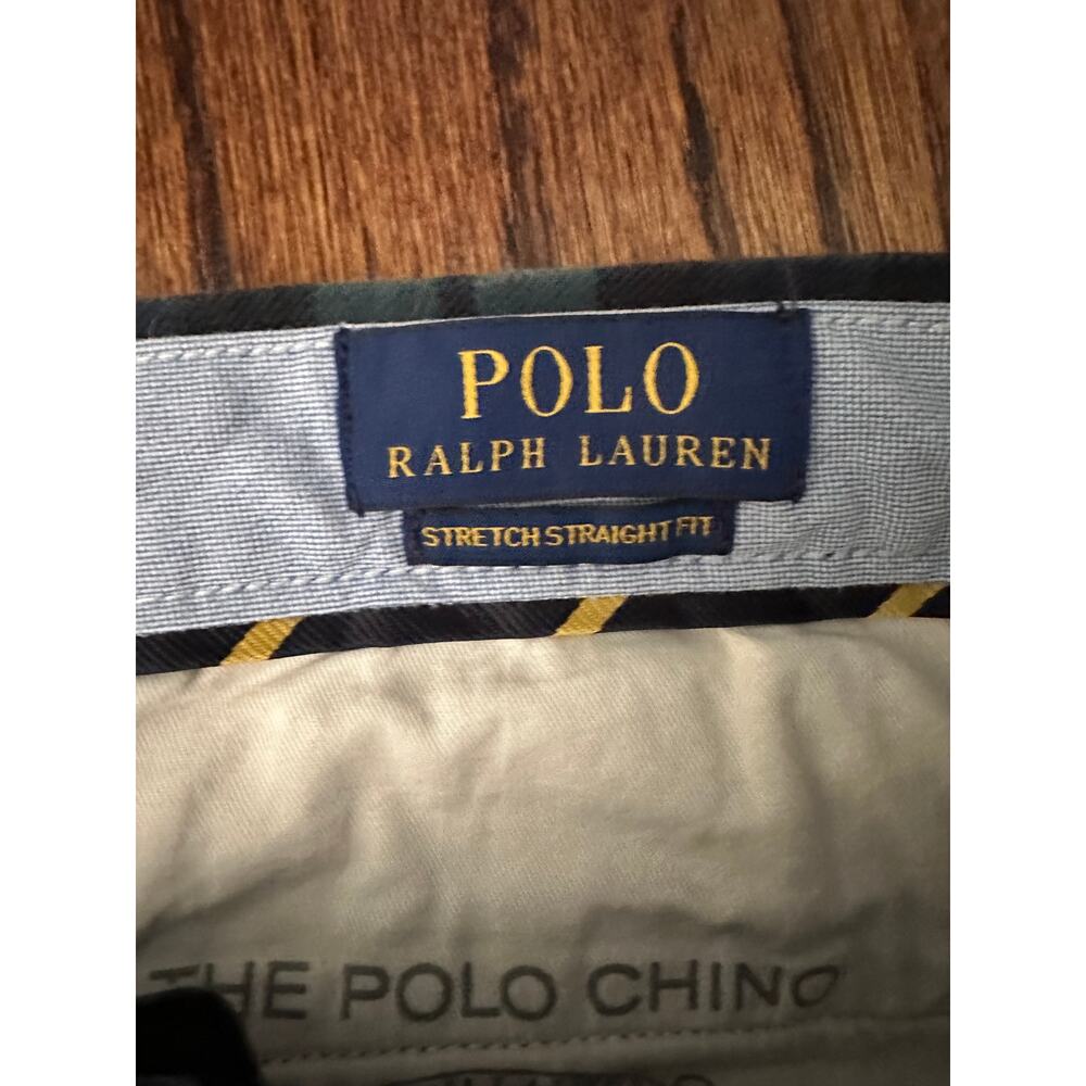 SOLD POLO RALPH LAUREN Mens Straight Fit Tartan Plaid Pants Fall Winter - Picture 4 of 10
